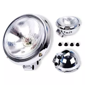 CVK Мотоцикл Универсальный DC 12 В фара для Harley 883 HONDA Steed VLX 400 Shadow 600 Magna 250 хром ходовой свет