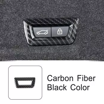 Цветная рамка для пуговицы багажника из углеродного волокна, декоративная накладка для BMW 3 серии G20 2020-2022, автомобильный Стайлинг, аксессуары для интерьера