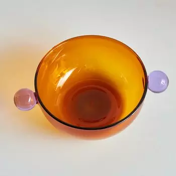 Цветная стеклянная миска Lazzy house