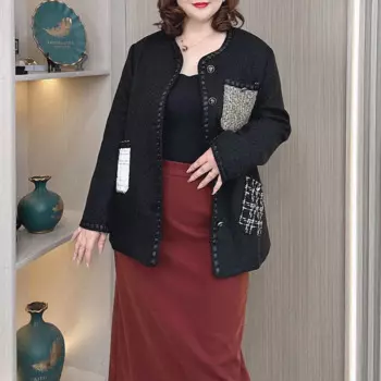 Цветное контрастное модное пальто, женское осеннее пальто больших размеров, свободная шикарная длинная стильная шерстяная куртка в иностранном стиле 275