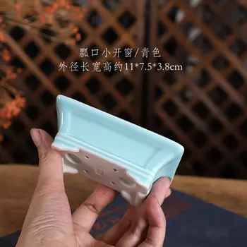 Цветной фарфоровый горшок для бонсай