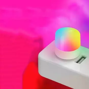 Цветные фонарики для книг, мини-фонарики, фонарик с USB-разъемом, внешний аккумулятор, защита глаз для чтения, спальня, атмосфера, A7