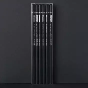 Цветные карандаши MOONBIFFY, черные и белые, 6 шт.