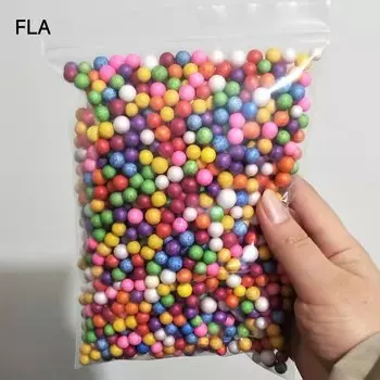 Цветные пенопластовые бусины Felicoalice 6-8 мм