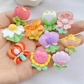 Цветочные фигурки из смолы для скрапбукинга TSXJY