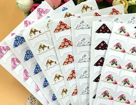 Цветочные угловые наклейки для фотоальбомов HarPaper