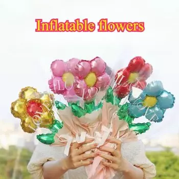 Цветочный фольгированный шар