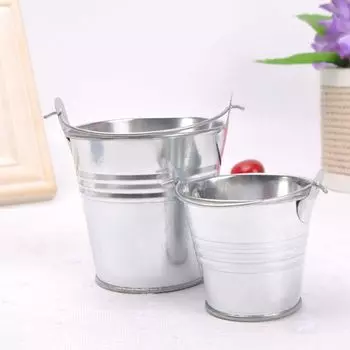 Цветочный горшок Foundtwo, кованый, матовый серебристый, 95 мл