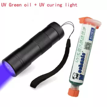 CXG UV Green oil + UV curing light