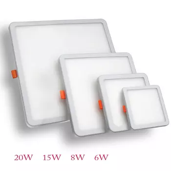 CYLRDXK Светодиодные панели 6W/8W/15W/20W белые 220В