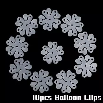Cyuan зажимы для воздушных шаров с цветами, 10 шт