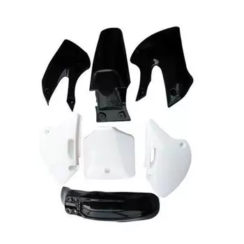 Czarno-biay plastikowy zestaw owiewek botnika pene zestawy oson nadwozia motocykl dla BBR KLX pitbike DRZ 110
