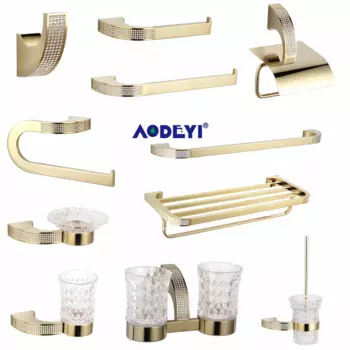 Набор аксессуаров для ванной из чешского хрусталя AODEYI