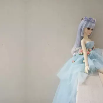 D04-B101 детская игрушка ручной работы 1/3 1/4 1/6 кукла Biggirl BJD/SD аксессуары для кукол платье синие маленькие цветы 1 шт.