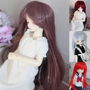 D04-P140 детская игрушка ручной работы 1/3 1/4 1/6 кукла дяди BJD/SD кукла розовая микро-завивка длинные волосы парик 1 шт.
