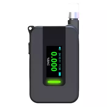 D1000 Профессиональный электрохимический тестер алкоголя Голосовой отчет Бесконтактный электронный алкотестер Портативный счетчик алкоголя