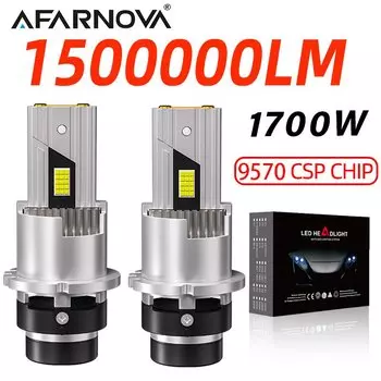 D2S D4S Светодиодные автомобильные фары Лампа D2R D4R Светодиодный автомобильный фонарь высокой мощности 1700 Вт Plug and Play 9570 CSP Чип Турболампа 6000K