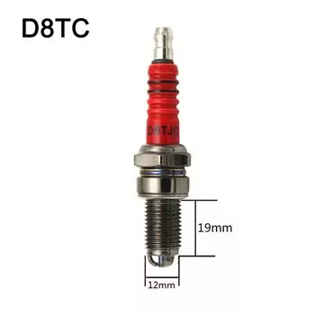D8TC A7TC сопла свечи зажигания уровень 3, многоугольное зажигание с красной головкой, свеча зажигания для мотоцикла CG 125cc 150cc 200cc 250cc