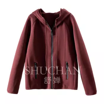 D Любилась, когда вы носите его! Канада LU + клейовый свитер на молнии с рукавами на плечах и капюшоном, женская весенняя домашняя куртка 1V93