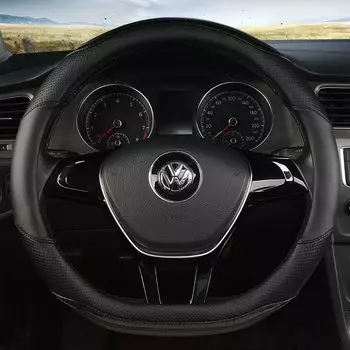 D образный чехол рулевого колеса автомобиля кожа для Golf 7 8 K3 POLO JATTA Suzuki Swift Nissan Rogue 2017 2018 2019 2020 Geely Coolray оплетка на руль автотовары