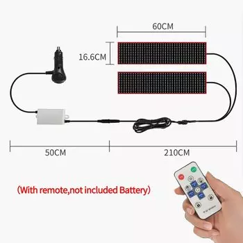 Дьявольский глаз, лобовое стекло грузовика, пульт дистанционного управления, гибкий светодиодный дисплей для анимации глаз, мягкое складное освещение, прокрутка, 12 В 24 В