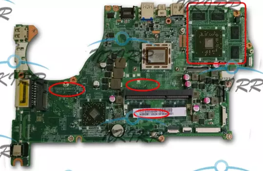 DA0ZRIMB8E0 REV:E ZRI NBMCU11001 A6-5357M CPU 4GB RAM HD8750M 2G материнская плата для Acer Aspire V5-552G V5-452G V5-552p