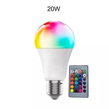 Daakro 220V E27 RGB Светодиодная лампа 20 Вт 15 Вт 10 Вт RGBWW Светодиодная лампа Lampada Сменная красочная светодиодная лампа RGBW с ИК-пультом дистанционного управления