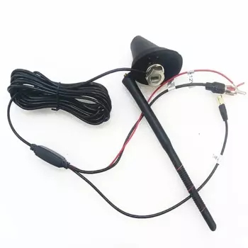 DAB/DAB + автомобильная антенна с усилением на крыше, антенна AM/FM Din, разъем SMA «папа», кабель 5 м для автомобиля DAB + Радио