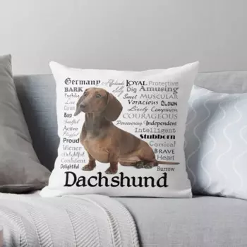 CANIRICA Вельветовый чехол для подушки с принтом dachshund