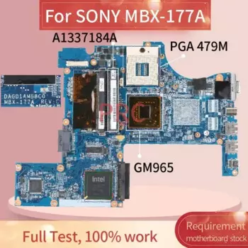 DAGD1AMB8C0 для материнской платы ноутбука SONY MBX-177A A 1337184 Материнская плата для ноутбука VGN-CR CR203E Vgn-cr220e Vgn-cr420e GM965 DDR2