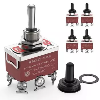 Daiertek 5 шт. автомобильный переключатель 12В 3 положения