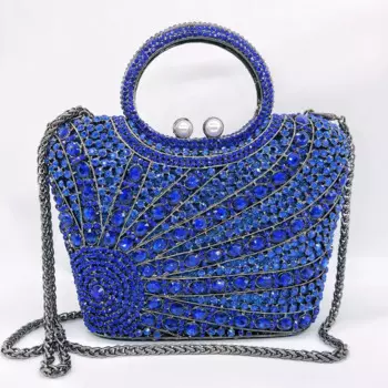 Дамские сумочки с верхней ручкой, Женский Свадебный клатч, кошелек, новые женские вечерние клатчи с кристаллами, Женская длинная металлическая сумочка с металлической цепью