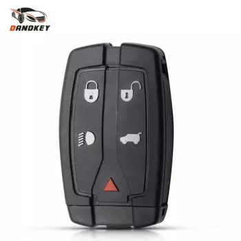 Dandkey 10 шт. сменный Футляр для ключей Shell Для Land Rover Freelander 2 Discovery Remote автомобильный смарт ключ-брелок 5 Button Uncut Blade