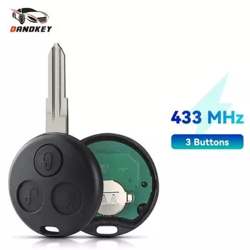 Dandkey 3 кнопки дистанционный Автомобильный ключ для Mercedes Benz Smart Fortwo 450 Forfour Roadster Chiave 433 МГц авто ключ 1998-2006