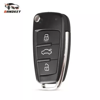 Dandkey 3 кнопки для Audi A2 A3 A4 A6 A6L A8 S5 Q7 TT A3 (8P1) 2006 2007 HAA HU66 откидной складной чехол для дистанционного ключа от машины