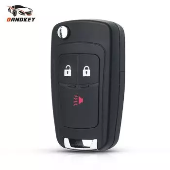 Dandkey 3 кнопочный Складной флип-пульт дистанционного управления умный Автомобильный ключ оболочка чехол Корпус необработанное лезвие для Chevrolet Spark 2012 2013 2014 2015 2016