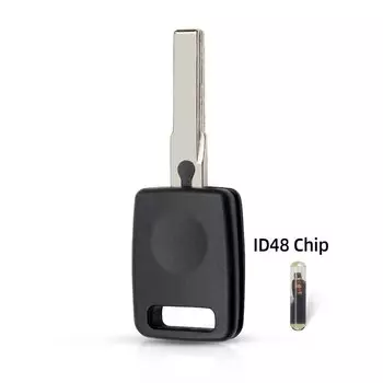 Dandkey для Audi A4, A4L, A6, A6L, B6, A3, Q3, C5, C6, B7, B8, Q5, B5, Q7, A2, TT, дистанционный Автомобильный ключ, оболочка, чехол, транспондер, чип ID48