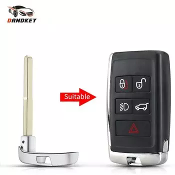 Dandkey для Land rover Range Rover evoque discovery LR2 2018 2019 для XE XFL для Jaguar Insert Emergency Smart Remote Key Blade