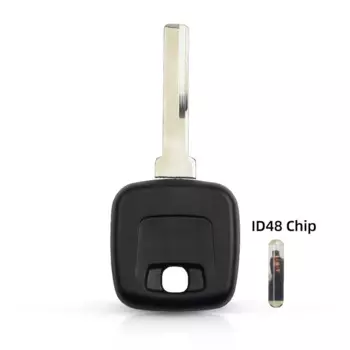 Dandkey ID48/ID44 чип-транспондерный ключ, чехол с необрезанным лезвием для VOLVO S40 V40 S60 S80 XC70, чехол для автомобильного ключа с чипом
