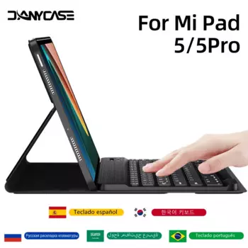 DANYCASE Магнитный чехол для клавиатуры для Xiaomi Mipad 5, чехол для Xiaomi Mi Pad 5 Pro Funda, русская корейская клавиатура с мышью