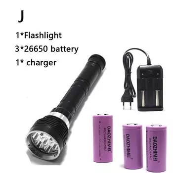 DAOZHIMEI Фонарик для дайвинга DX7 14000 люмен