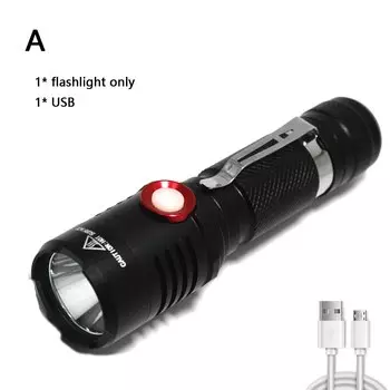 DAOZHIMEI Фонарик L2 из алюминия USB