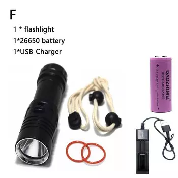 DAOZHIMEI L2 Фонарик для дайвинга 5000 лм