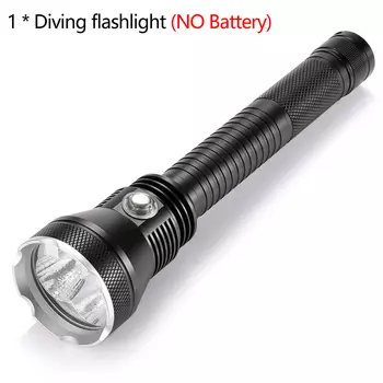 Подводный светодиодный фонарь XHP70 8000 люмен, алюминий, желто-белый свет, 7 режимов