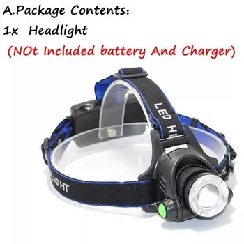 DAOZHIMEI LED налобный фонарь T6/L2 черный