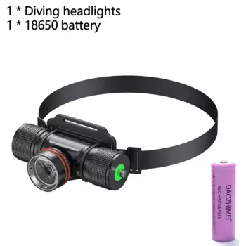 DAOZHIMEI Профессиональный лазерный налобный фонарь 5000 люмен