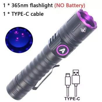 DAOZHIMEI SV87 УФ-фонарик 15 Вт фиолетовый