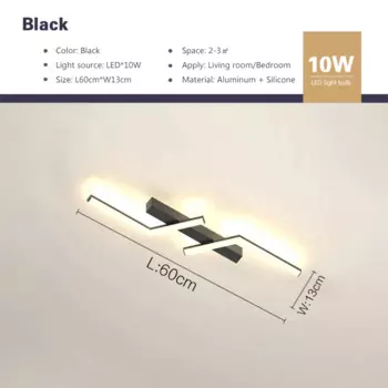 DARHYN Золото-черный потолочный светодиодный светильник