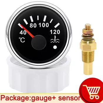 Датчик 52 мм + датчик 10 мм, автомобильный указатель для мотоцикла, 40-120 градусов Цельсия, датчик температуры воды, измеритель температуры, датчик температуры охлаждающей жидкости