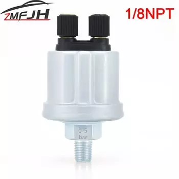 Датчик давления масла 0-5 бар, 1/8 NPT датчик давления масла для манометра, Универсальный датчик для автомобильных деталей, аксессуары